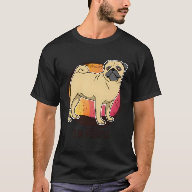 Pug Pullover Gift Manar Women Hooved T Shirt (Framsida)