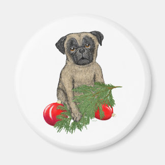 Pug Puppy Adult Juli Hund Art Magnet