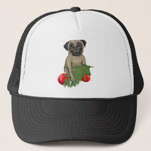 Pug Puppy Adult Juli Hund Art Truckerkeps