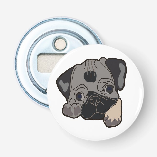 PUG PUPPY FLASKÖPPNARE (Framsidan)