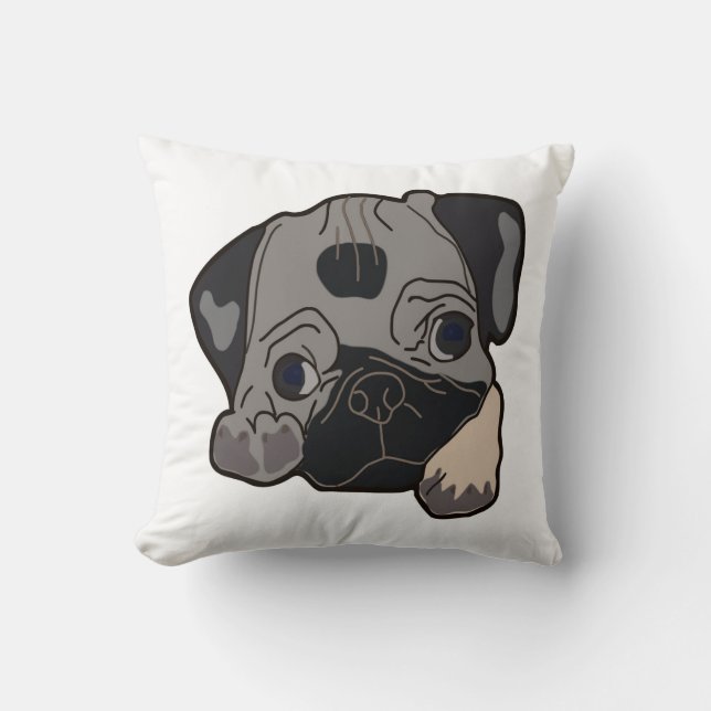 PUG PUPPY HUND KUDDE (Framsida)