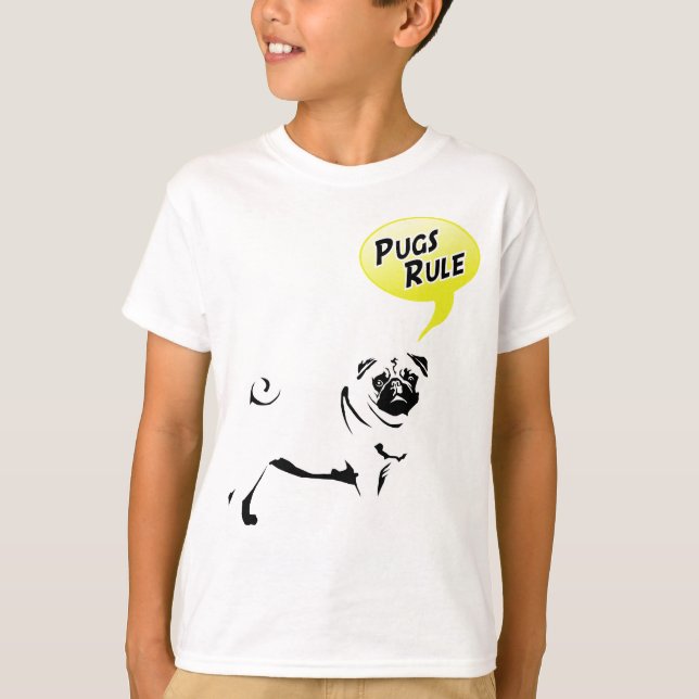 Pug Regler T Shirt (Framsida)