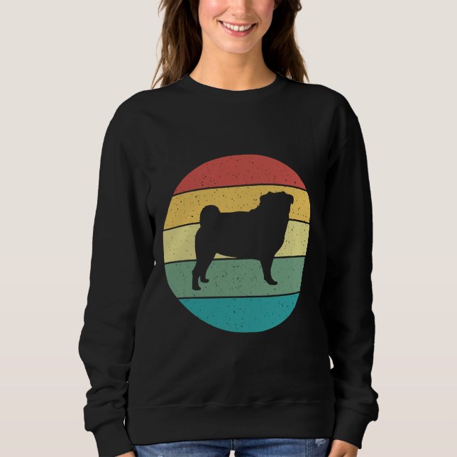 Pug Retro Vintage Classic T-Shirt 331 (Framsida)
