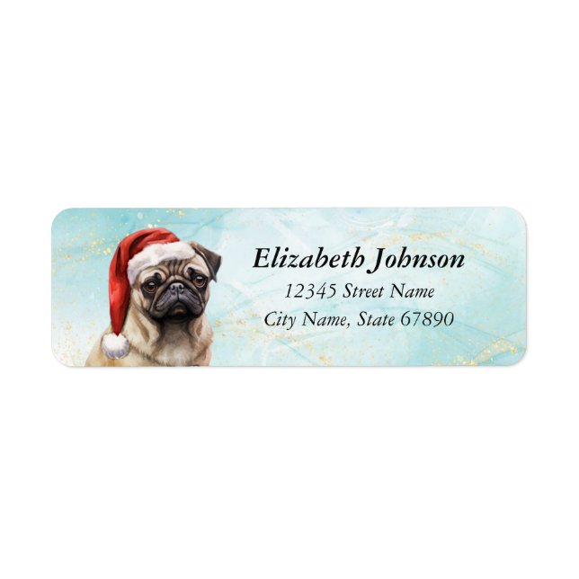 Pug Returetiketter Returadress Etikett (Framsidan)