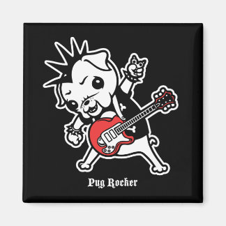 Pug Rocker Magnet