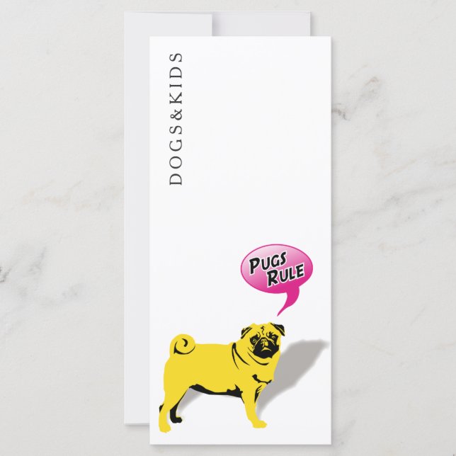 Pug Roligt-kort (Framsida)