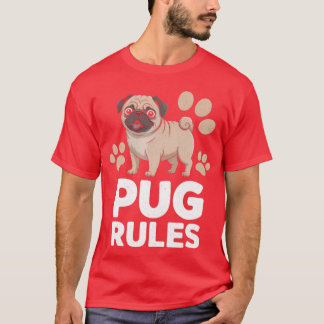 Pug Rules Dograiner Pet Breeder Pup Owner Puppy Lo T Shirt