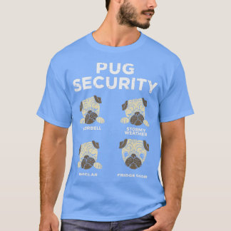 Pug Security Funny Animal Pet Dog Lover Owner Men T Shirt