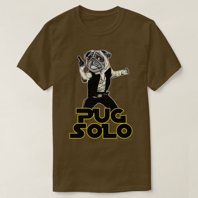 Pug Solo 1 T Shirt (Design framsida)