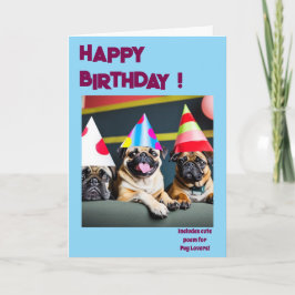 PUG söt från hund roligt Kort