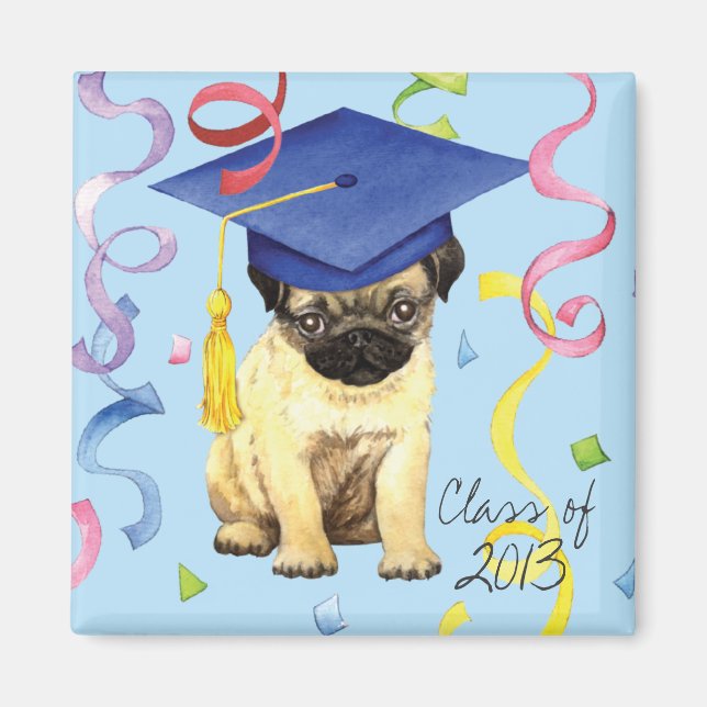 Pug Student Magnet (Framsidan)