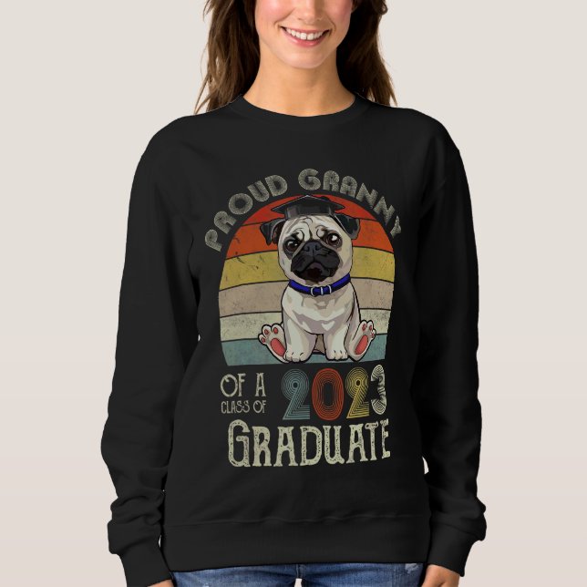 Pug Studenten stam av klass 2023 Gra T Shirt (Framsida)