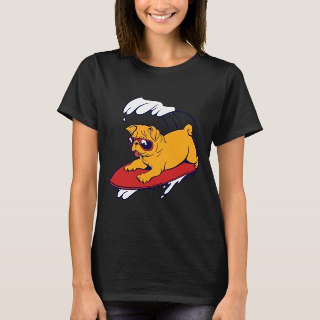 PUG SURF Classic  17 T Shirt (Framsida)