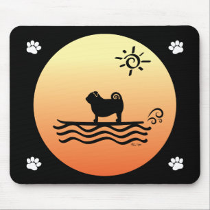 Pug Surfa Mouse Pad Musmatta