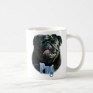 Pug (svart) Namn Kaffemugg