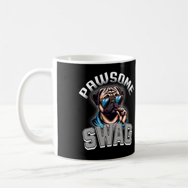 Pug Swag Kung Kaffemugg (Vänster)
