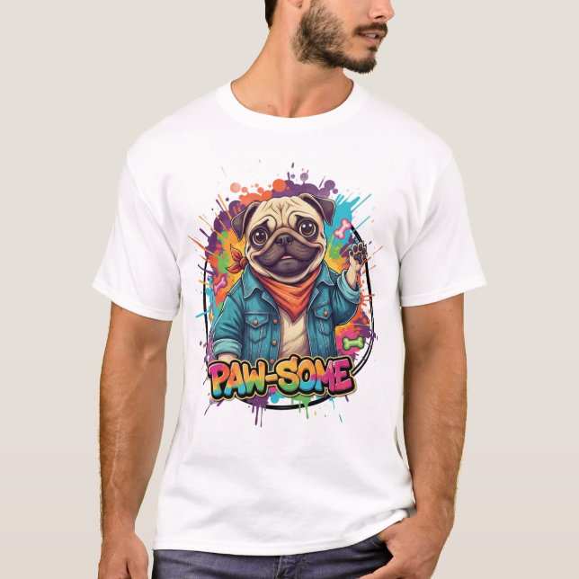 Pug T Shirt (Framsida)