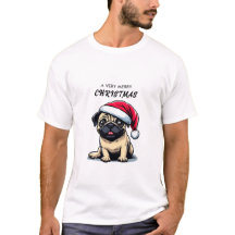 PUG T-SHIRT FOR CHRISTMAS