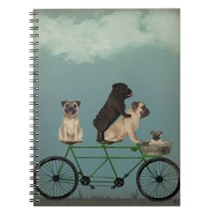 Pug Tandem Anteckningsbok