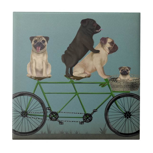 Pug Tandem Kakelplatta (Framsidan)