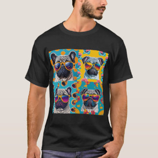 Pug-tastisk Popkonst: Andy Warhol Inspirerade Solg T Shirt