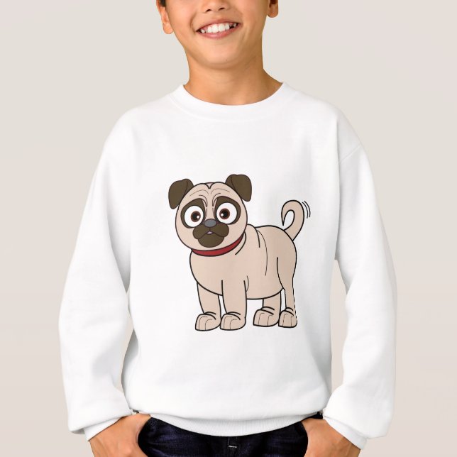 Pug Tecknad Tee (Framsida)