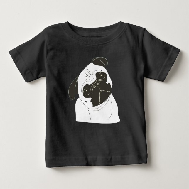 Pug Tee Shirt (Framsida)