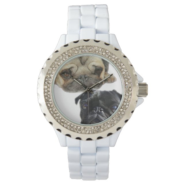 Pug Time Armbandsur (Framsida)
