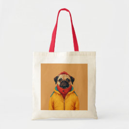 Pug Tote bag Tygkasse