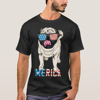 Pug Tröja Present Män Kvinnor Barn Merica Hund Fla
