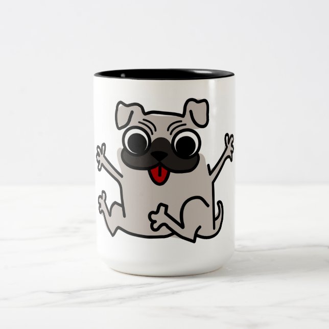 Pug Två-Tonad Mugg (Center)