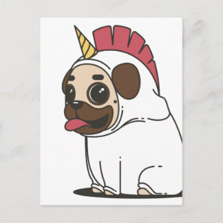 PUG UNICORN VYKORT