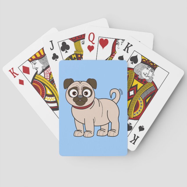 Pug-uppspelningskort Spel Kort (Baksidan)