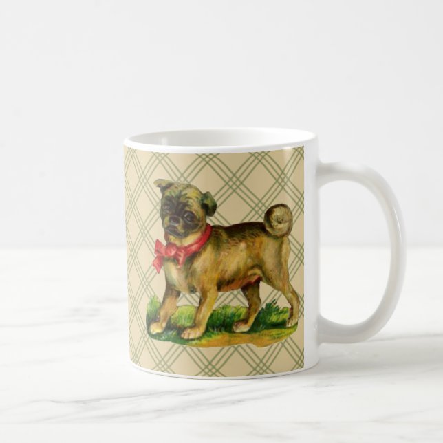 pug vintage kaffemugg (Höger)