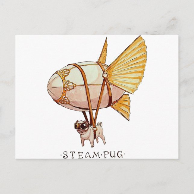 Pug Vykort (Framsida)