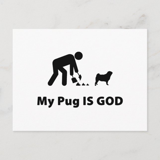 Pug Vykort (Framsida)