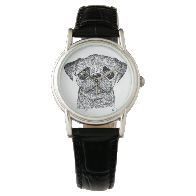 Pug watch armbandsur (Framsida)