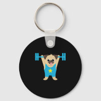 Pug Weight Lyft Rolig hund Älskare Workout Fitness