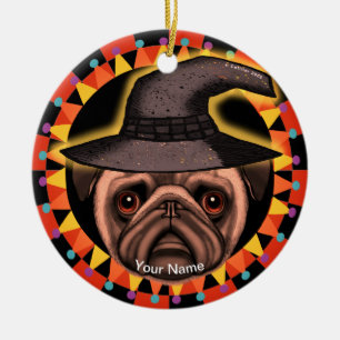 Pug Witch, ornament
