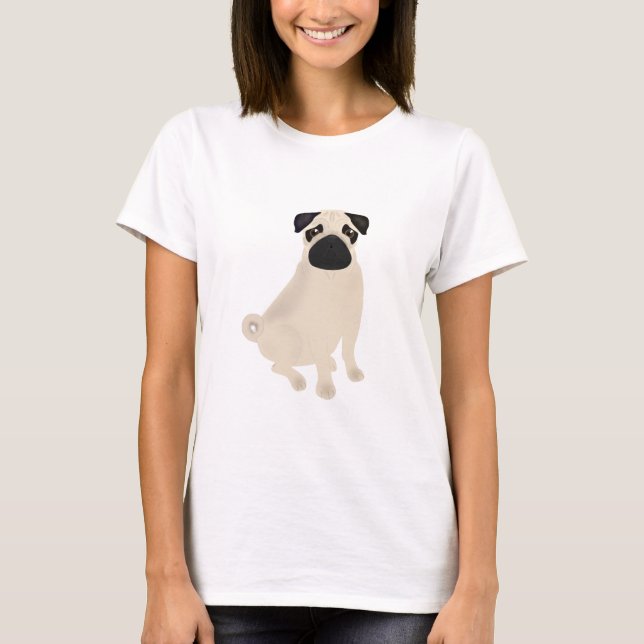 Pug Women's Tshirt T-shirt (Framsida)