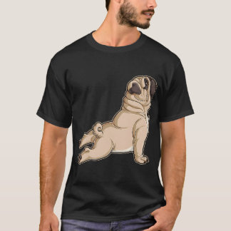 Pug Yoga T Män Kvinnor Hundälskare Valp Rolig Pose Shirt