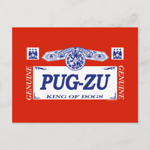 Pug-Zu Vykort