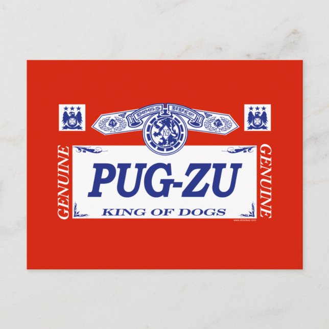 Pug-Zu Vykort (Framsida)
