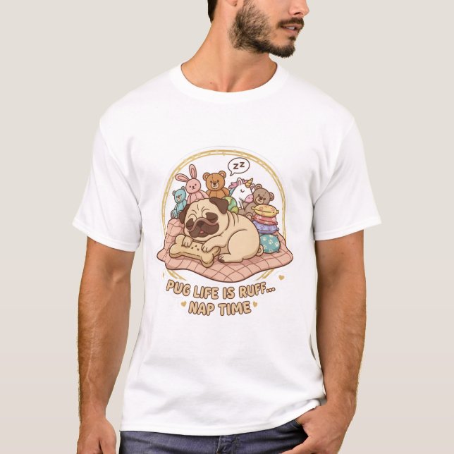 Pug zzz t shirt (Framsida)