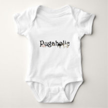 Pugaholic babyBodysuit