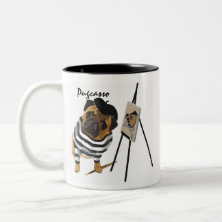 Pugcasso mugg