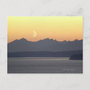 Puget Ljud Moonset Vykort