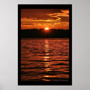 Puget Ljud Sunset Poster