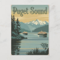 Puget Ljud Washington Vintage