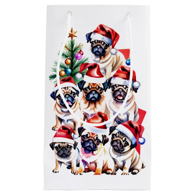Pugfamiljens julklappspåse (Framsidan)